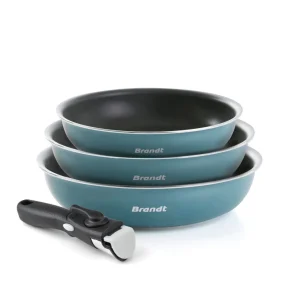 Batterie de cuisine 4 pièces - aluminium - Ø 20/24/28 cm*Brandt Clearance