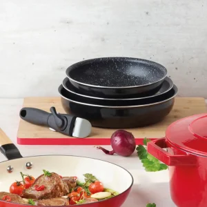Batterie de cuisine 4 pièces - aluminium - Ø 20/24/28 cm*Brandt Clearance