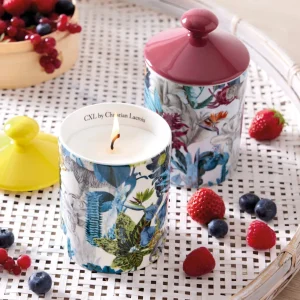 Bougie parfumée en pot de porcelaine - Zanzibar Jaune - Fruits rouges - durée de combustion 65h - 315 g*CXLbyChristianLacroix Online
