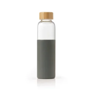 Bouteille en verre avec manchon en silicone et couvercle en bambou – 550 ml*Sauter Sale