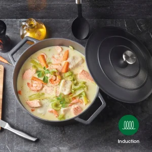 Cocotte ronde en fonte - noir*Sauter Online