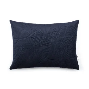 Coussin fleur embossé Bleu foncé*Cacharel Discount
