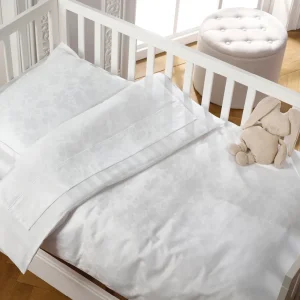 Couverture bébé - tissé Jacquard - Petit Chênes blanc*Rodier Outlet