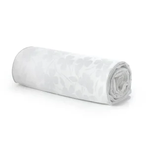 Couverture bébé satin de coton tissé Jacquard - Cresson de fontaine Blanc*Ines by Ines de la Fressange Clearance
