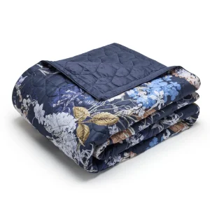 Couvre-lit XL Floraison d'hortensias Bleu - 220 x 250 cm*Rodier Discount