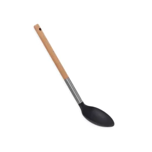 Cuillère à servir - Bois / Argenté / Noir*Sauter Online