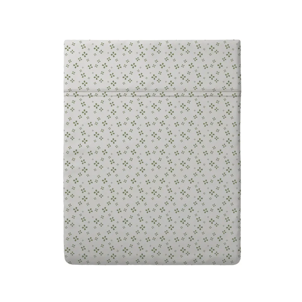 drap_plat_bb_satin_de_cot_0-4.webp Drap plat bébé satin de coton - Mirabelle Blanc/vert*Ines by Ines de la Fressange Online