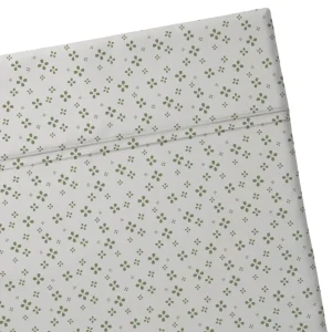Drap plat bébé satin de coton - Mirabelle Blanc/vert*Ines by Ines de la Fressange Online
