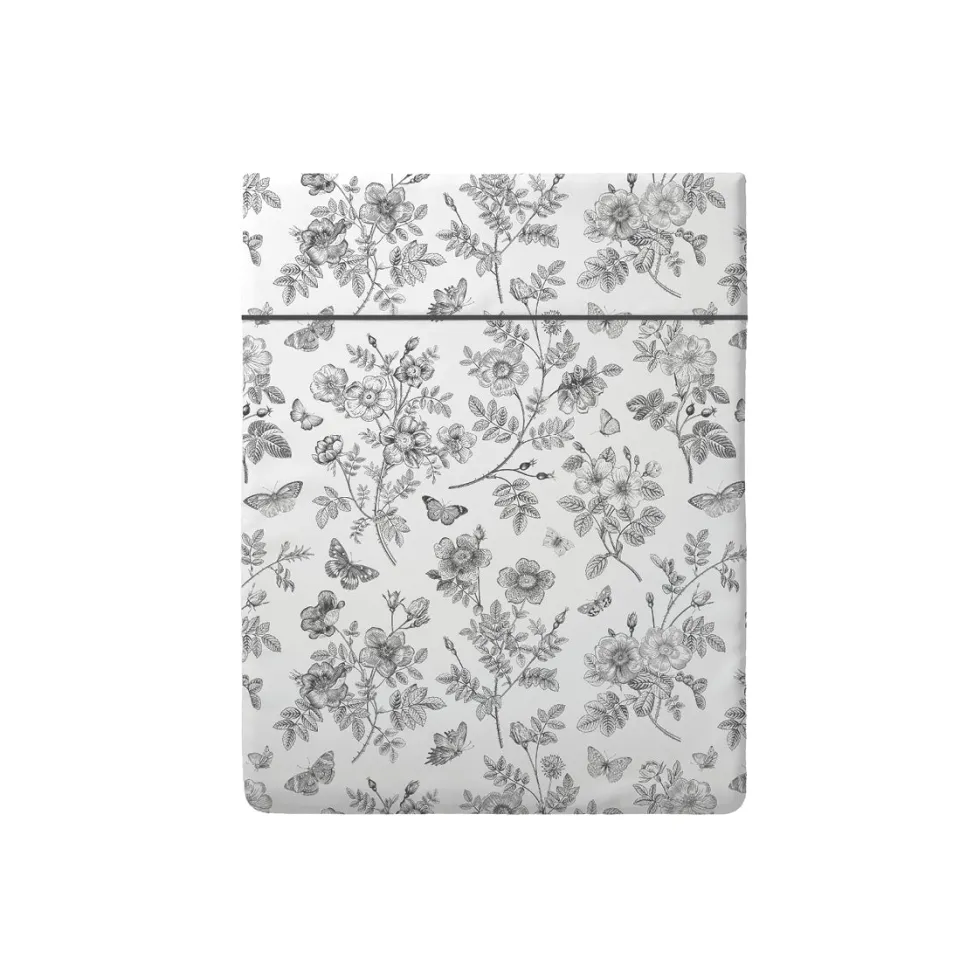 drap_plat_satin_de_coton__0-63.webp Drap plat satin de coton - Envolée de papillons Blanc*Cacharel New