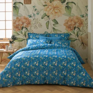 Drap plat satin de coton - Belle de Nuit Bleu*Rodier Sale