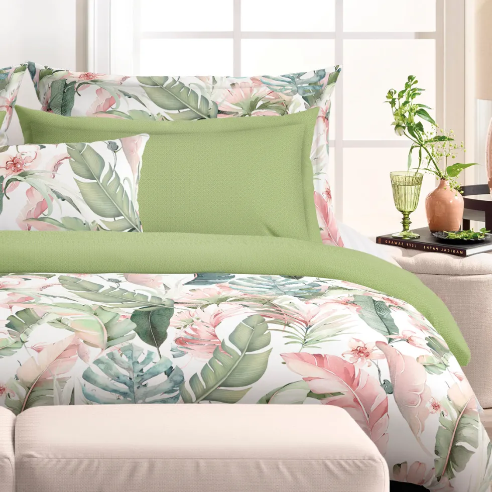 drap_plat_satin_de_coton__2-5.webp Drap plat satin de coton - Marie fleurs Vert*Cacharel Clearance