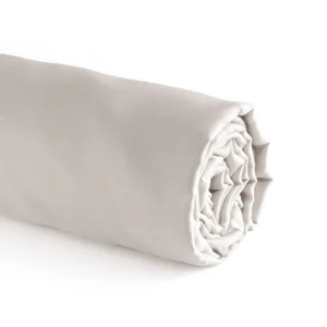 Drap-housse - lin / coton - Roses Taupe*Cacharel Discount