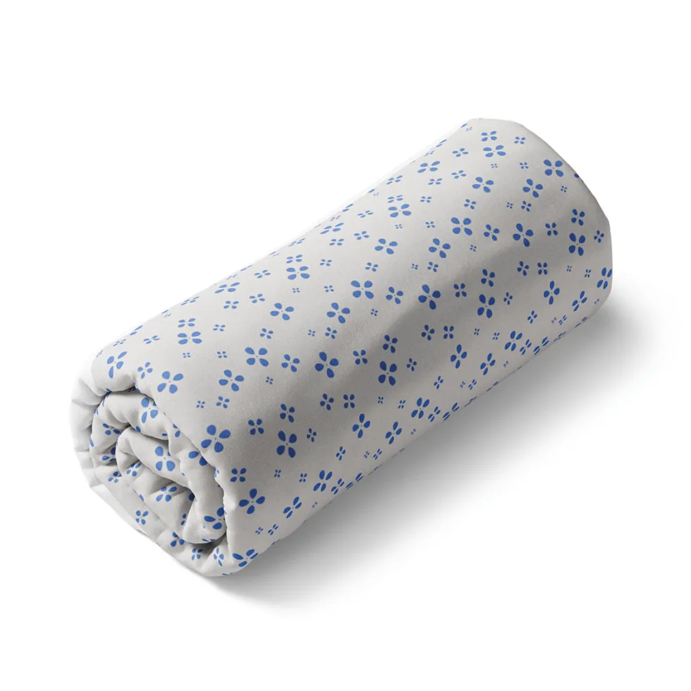 draphousse_bb_satin_de_co_0-1.webp Drap-housse bébé satin de coton - Mirabelle Blanc/bleu*Ines by Ines de la Fressange Fashion