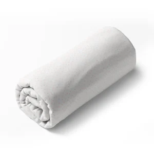 Drap-housse bébé satin de coton - Points Polka Blanc*Cacharel Sale
