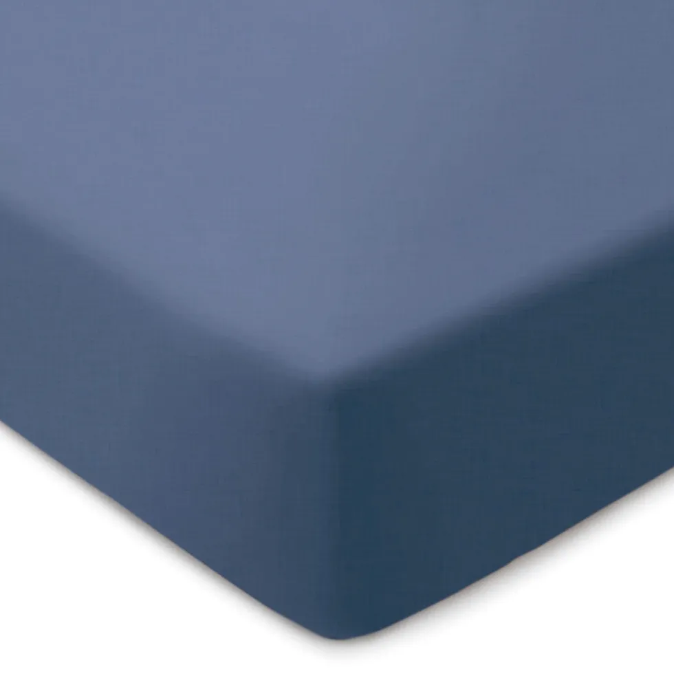draphousse_coton_lav__ble_1.webp Drap-housse coton lavé - Bleu foncé*Chevignon Best