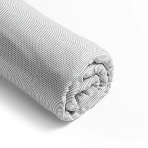 Drap-housse satin de coton - Rayures fines Gris*Cacharel Fashion