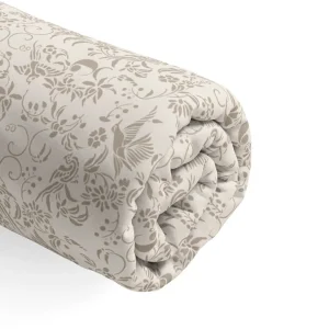 Drap-housse satin de coton - Birds Taupe*Cacharel Fashion