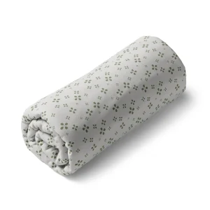 Drap-housse satin de coton - Mirabelle Blanc/vert*Ines by Ines de la Fressange Fashion