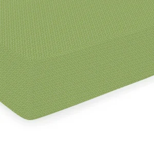 Drap-housse satin de coton - Marie fleurs Vert*Cacharel New