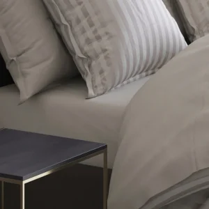 Drap-housse satin de coton - Uni Taupe*Rodier Outlet