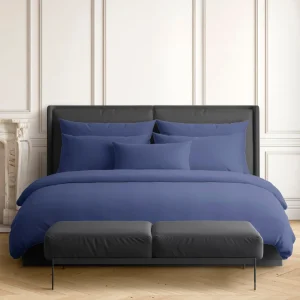 Drap-housse satin de coton - Uni Bleu*Ines by Ines de la Fressange Hot