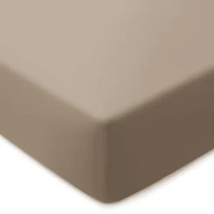 Drap-housse satin de coton - Uni Taupe*Chevignon Best