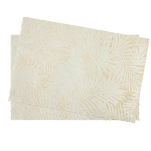 Ensemble de 2 sets de table - Palmier Taupe*Chevignon Fashion