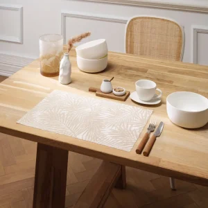Ensemble de 2 sets de table - Palmier Taupe*Chevignon Fashion