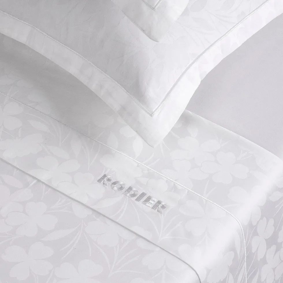 ensemble_de_draps__drapho_2-11.webp Ensemble de draps : drap-housse, drap plat, taie(s) d'oreiller en satin de coton - tissé Jacquard - Petit Chênes blanc*Rodier Best