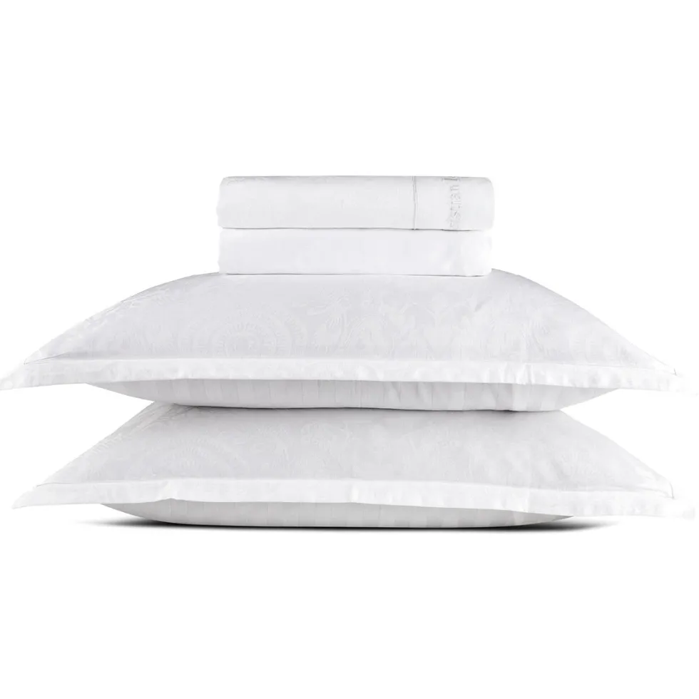 ensemble_de_draps_satin_d_0-47.webp Ensemble de draps satin de coton tissé Jacquard - Love Stories Blanc*CXLbyChristianLacroix Clearance