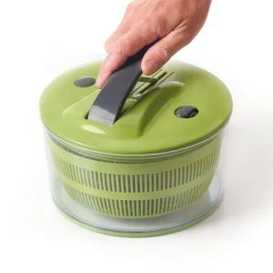 Essoreuse à salade à levier vert/gris avec bouton stop et blocage de sécurité 24 x 13 cm, 4.7L*Brandt Fashion