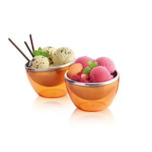 FROSTY CUPS - Pour vos aliments froids ou congelés - SUNNY ORANGE*Sanodegusto Fashion