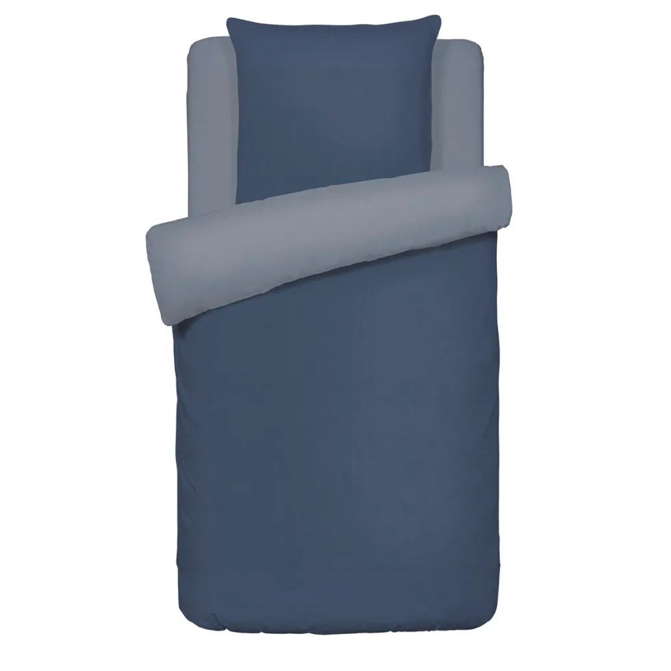 housse_de_couette__taies__0-171.webp Housse de couette + taies coton lavé - Uni Bleu clair*Chevignon Outlet