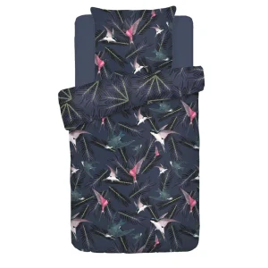 Housse de couette + taie(s) d'oreiller satin de coton - Hirondelles Bleu*CXLbyChristianLacroix Online