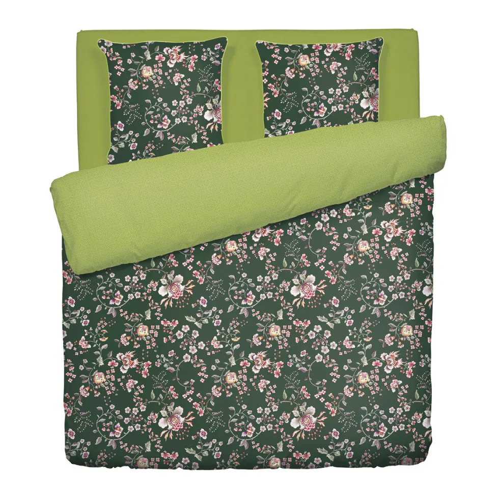 housse_de_couette__taies__0-64.webp Housse de couette + taie(s) d'oreiller satin de coton - Murmure floral Vert*Rodier Fashion
