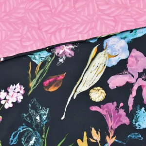 Housse de couette + taie(s) d'oreiller en satin de coton - Iris Bleu foncé*CXLbyChristianLacroix Clearance