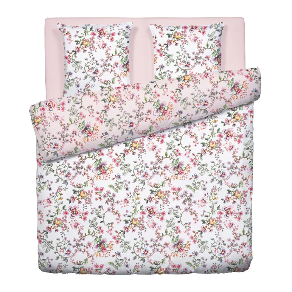 housse_de_couette__taies__1-180.webp Housse de couette + taie(s) satin de coton - Jardin Secret Blanc / Rose Blush*Cacharel Discount