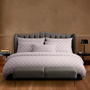 Housse de couette + taie(s) d'oreiller satin de coton - Vibrance végétale Violet clair / Violet clair*Chevignon New