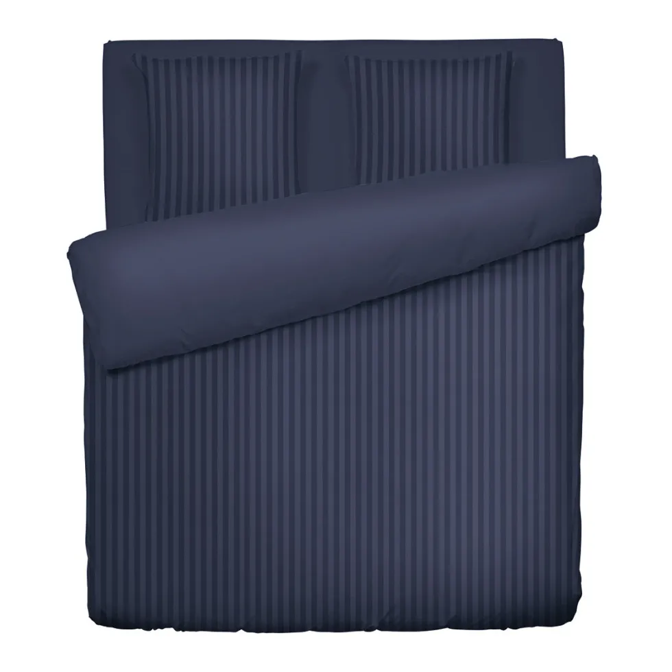 housse_de_couette__taies__3-11.webp Housse de couette + taie(s) d'oreiller satin de coton - tissé Jacquard - rayures bleu foncé*Rodier Online