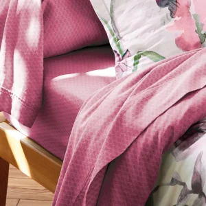 Housse de couette + taie(s) d'oreiller satin de coton - Exotique Framboise*CXLbyChristianLacroix New