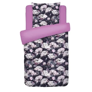 Housse de couette + taie(s) d'oreiller satin de coton - Peonia Rose*Rodier Fashion