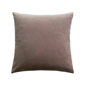Housse de coussin Yaël Taupe - 45 x 45 cm*Maison Héritage Discount