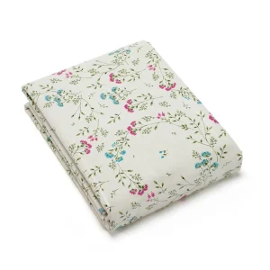 Nappe enduite anti-tache - Fleurs estivales Blanc cassé*Maison Héritage Discount