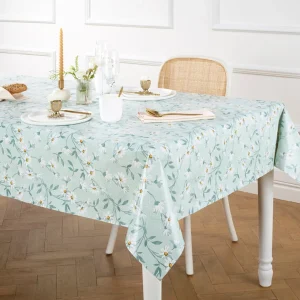 Nappe enduite anti-tache - Marguerites Vert clair*Ines by Ines de la Fressange Online