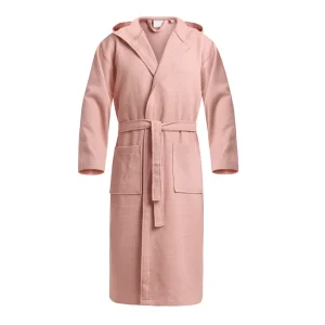 Peignoir avec capuche - Nid d'abeille Rose*Maison Héritage Online