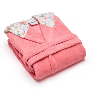 Peignoir avec capuche en coton ulta absorbant - Meadow Rose hibiscus*Cacharel Online
