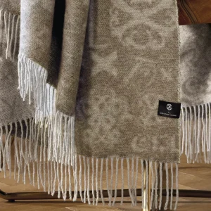 Plaid tissé - Signature taupe : 130 x 180 cm*CXLbyChristianLacroix Outlet