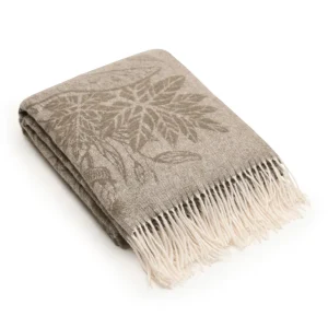 Plaid tissé en cachemire Toco Taupe - 130 x 180 cm*Maison Héritage New