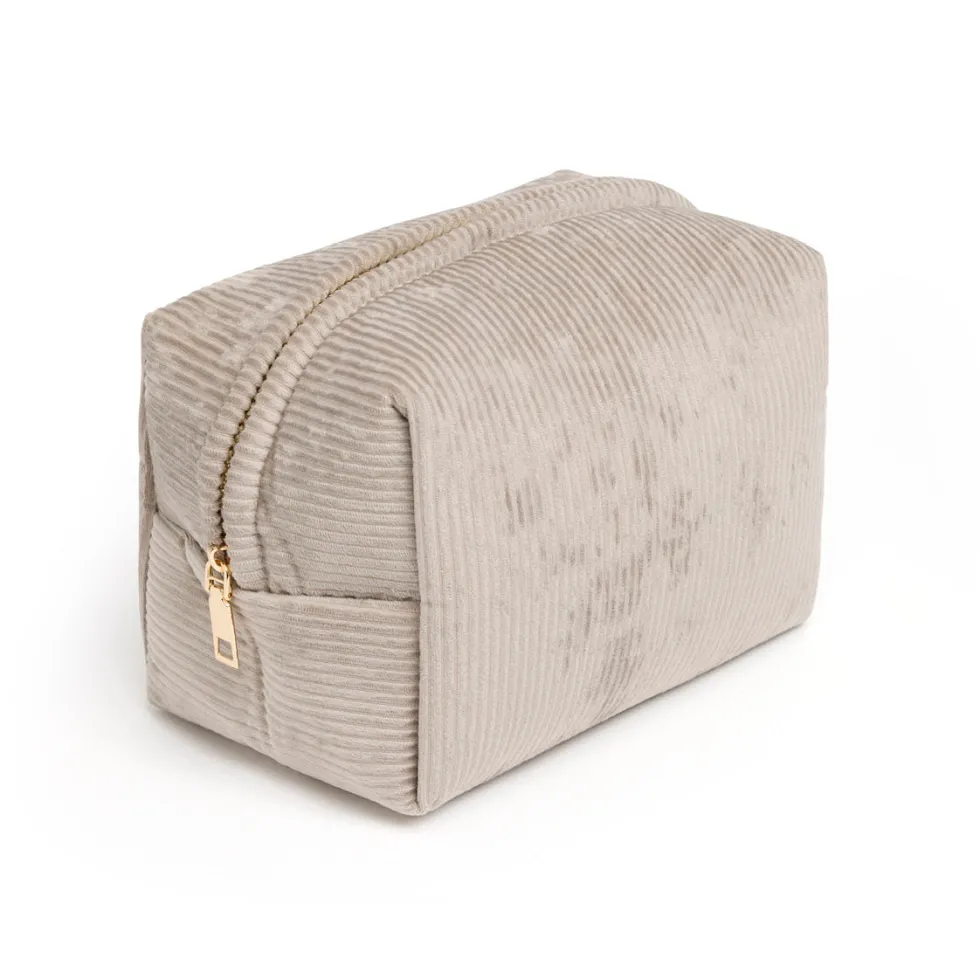 pochette_velours_ctel__ta_0-1.webp Pochette velours côtelé Taupe - 21 x 13 x 13 cm*Cacharel Outlet