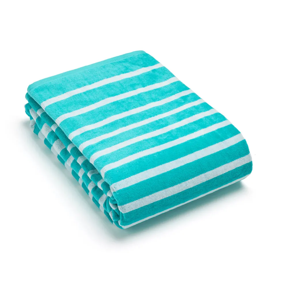 serviette_de_plage_gabrie_0.webp Serviette de plage Gabrielle Turquoise - 90 x 180 cm*Ines by Ines de la Fressange Discount